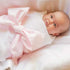 SUQIKMX Newborn Swaddle Sash Maternity Bow Sash Baby Swaddle Photography Shoot Prop