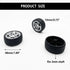 URIMPAVIDO 10PCS 48mm 5PCS Toy Car Wheel Toy Car Rubber Tire Wheels with Shaft Round Rod Axles for RC Car Truck Robot