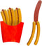2 Pcs Hotdog Butterfly Fidget Knife Toy, Colorful and Novel Shape, Sturdy and Durable Stress Relief Toy