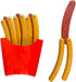 2 Pcs Hotdog Butterfly Fidget Knife Toy, Colorful and Novel Shape, Sturdy and Durable Stress Relief Toy