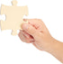 Bright Creations - 50 Blank Wooden Puzzle Pieces for Crafts, DIY Art Projects, Unfinished Jigsaw Wood