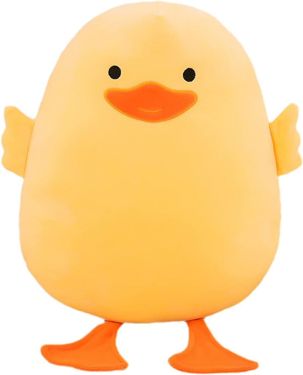 Plush Duck Stuffed Animal - 15.7in Long-Legged Yellow Duckling Soft Toy for Kids and Friends