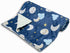 Baby Blankets for Unisex Boys Girls, Super Soft Nursery Minky Blankets, 30 x 40 inch Outer Space Printed Bed Throws for