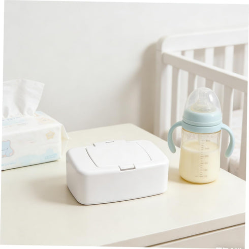 Diaper Wipe Holder: Baby Wipes Dispenser with Push-Button Lid Wipe Container Storage for Car Wet Tissue Case Makeup