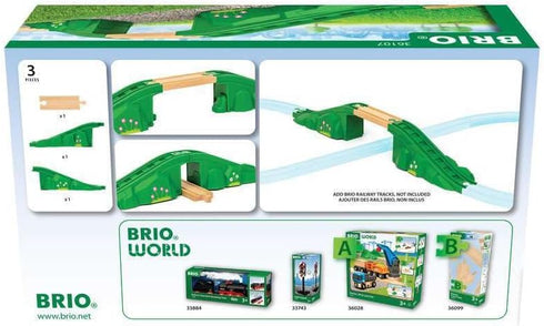 36107 Set 3 BRIO World - Arch Bridge | Toy Train Accessory for Kids Aged Years Up