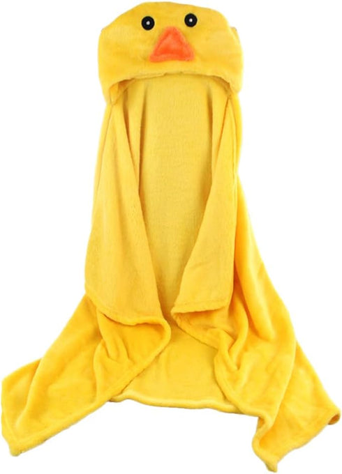 UAZNegozio Baby Bath Hooded Towels Kid Soft Cozy Flannel Blanket Wearable Toddler Cloak