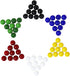 Mega Game Replacement Marbles 14mm - Solid Glass, 60 Pieces for Chinese Checkers, Crafting (Multi)