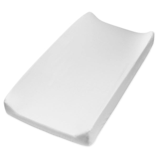 HonestBaby Unisex Baby Organic Cotton Changing Pad Cover and Toddler Sleepers, Bright White, One Size US
