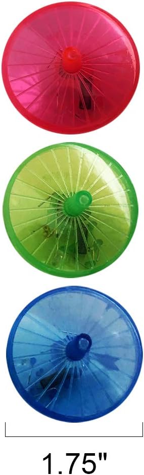 ArtCreativity Light Up Spinning Top Toys, Set of 12, Flashing Spin Toys with LED Effects for Kids