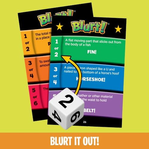 Educational Insights Blurt! The Think-Fast Party Game - Board Game for Kids and Adults Ages 7+, Family Game Night