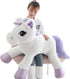 Giant Unicorn Stuffed Animal, Soft Large Plush Pillow Cushion (White, 43")