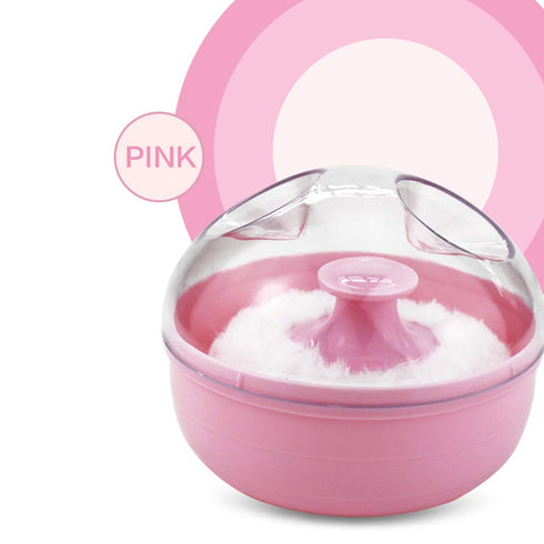 YOGOTEU Body Cosmetic Powder Puff Sponge Empty Refillable Baby Toddler Skin Care After-bath Powder for Case