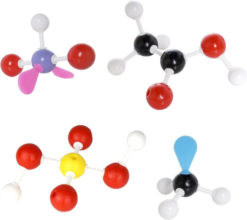 214pcs Chemistry Molecular Model Organic Inorganic STEM Educational Science Set, 78 Atoms and 110 Links