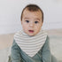 Pack 2 Woolino Merino Wool Baby Bibs - Highly Absorbent Bandana Bib with Cotton Outer Layer and Merino Wool Inner Layer