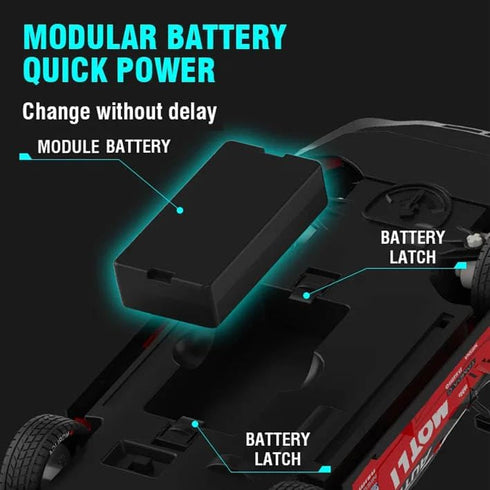 RC Drift Car - 1:14 Remote Control Car, 4WD 40KM/H High Speed Racing Car with LED Lights, 2 Batteries