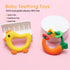 3 Baby Teether with Easy-Hold Handle, Silicone, BPA-Free, Soothe Sore Gums, Textured for Sensory Development, Teethable