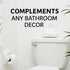 Discreet Flushable Wipes Dispenser Fits STANDARD Size Flushable Wipes Only No-Drill Suction Mount, Hygienic Low-Profile