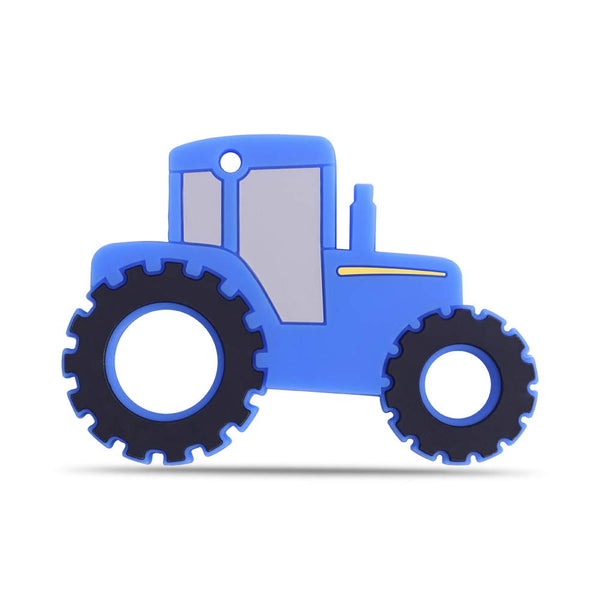Baby Tractor Car Silicone Teether,Sensory Chew Toys,BPA Free Soft and Effective Infant
