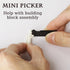 Micro Building Blocks Separator Tool Kit, Brick Tools Set Including 1 Multi-Functional Hammer, 1 Tweezers, 5 Brick