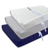 AMROSE 3 Pack Easy Care Changing Pad Covers, Ultra Soft Microfiber Diaper Sheets for Baby Boys and Girls, White & Gray