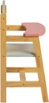 JC Toys Parfait Collection - Deluxe Wooden Doll Toy High Chair for Dolls and Stuffed Animals up to 20"