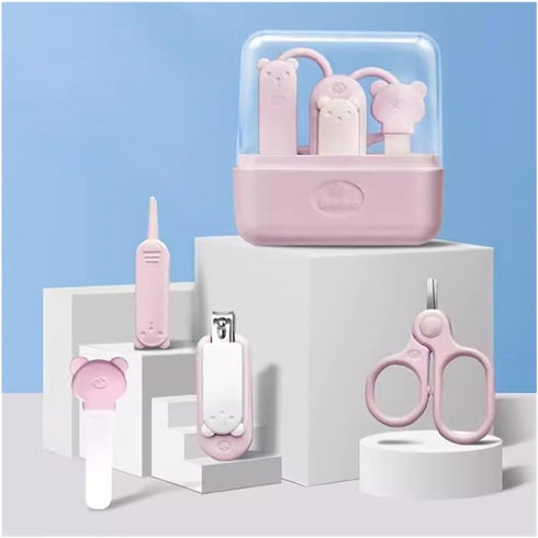 WANGHAI2024M Nail Clipper Set Baby Nail Kit, 4-in-1 Baby Nail Care Set with