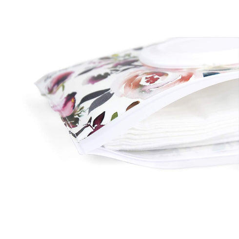 30 (Pack 2) Itzy Ritzy Travel Wipes Case - Reusable Wipe Pouch Take & Travel Pouch Holds Up to Wet Wipes, Includes