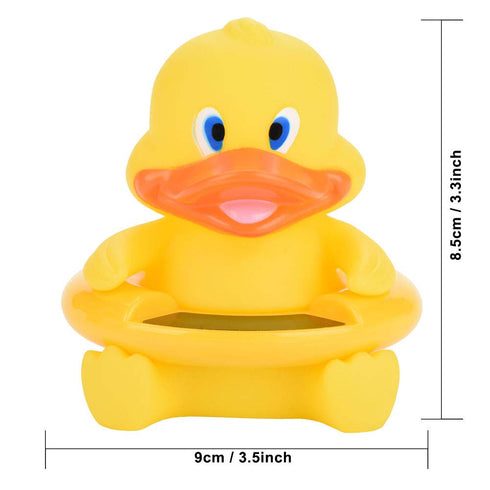 Dan&Dre 6 Styles Baby Bath Thermometer, LED Temperature Display, Floating Cute Animal Thermometer (Yellow)