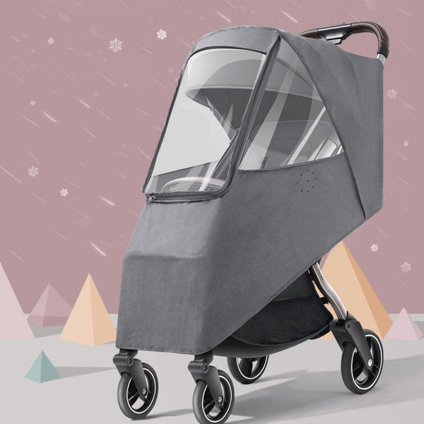 Baby Stroller Cold Weather Shield, Universal Windproof Rain Cover, Travel Protection for Strollers, Accessories for