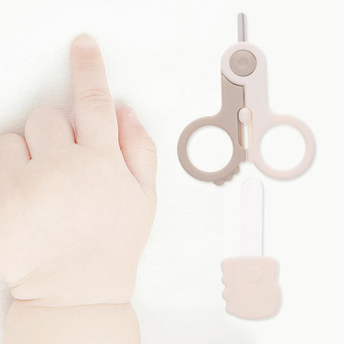 Set Trimmer Nail Clippers and Scissors for Newborns and Safe Stainless Steel Nail with Filing Stick Manicure Grooming