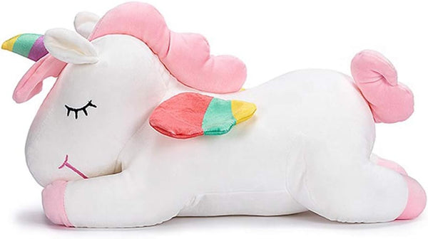 Unicorn Stuffed Animal, Soft White 31.4 in Plush Hugging Pillow Toy Gifts for Kids