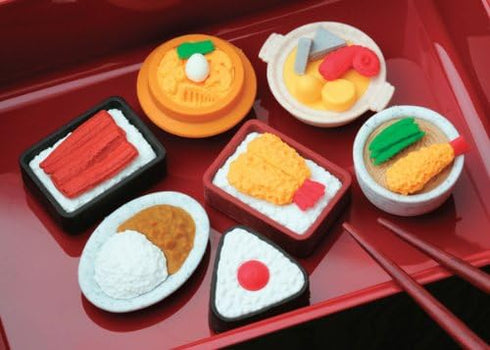 20 Assorted IWAKO Japanese Puzzle Erasers - Restaurant Food Collection (Randomly Selected)