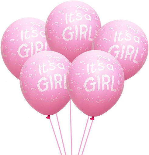 50 Pcs It's a Boy Girl Balloons, 12inch Light Blue Pink Latex Balloons for Baby Shower Birthday Party Decorations