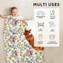 Floral Baby Blankets, Floral Minky Toddler Blanket for Boys Girls,Floral Nursing Pillow Cover, Breastfeeding Pillow