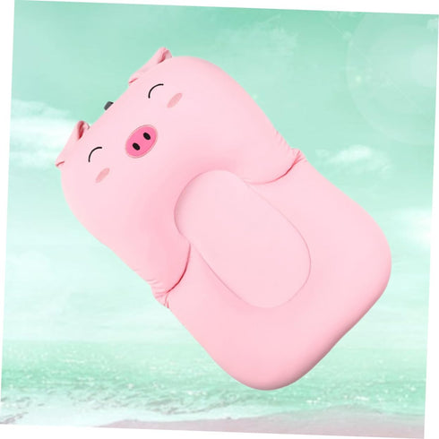 Foldable Pig-Shaped Non-Slip Infant Bathtub Cushion for Newborns