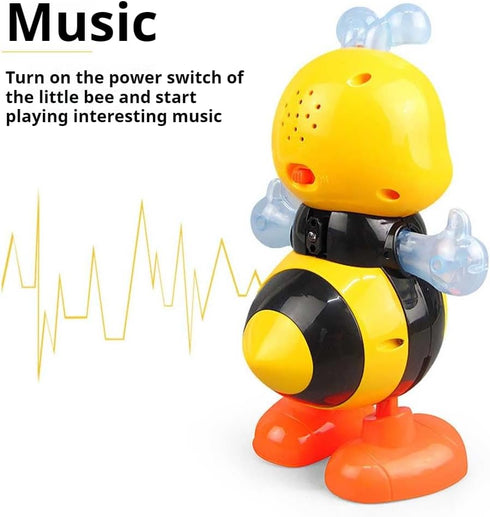 Dosurgorn Dancing Bee Toy with Music & LED Lights Juguete de Abeja Bailarina con Sonidos y Luces para Nios, Preschool