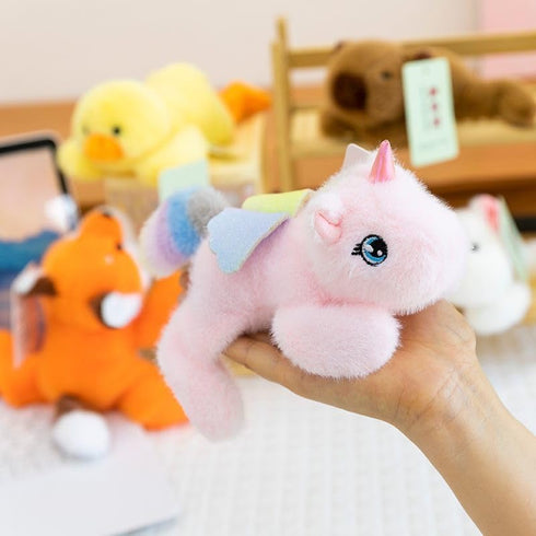 YUKOUQIAN 7 inch Unicorn Stuffed Animal Cute Plush Doll Toy for Girls Boys Christmas (pa Unicorn)