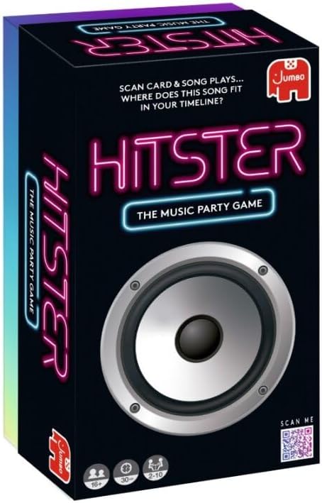 Jumbo Hitster - The Music Party Board Game, Fun Music Quiz Game for 2-10 Players
