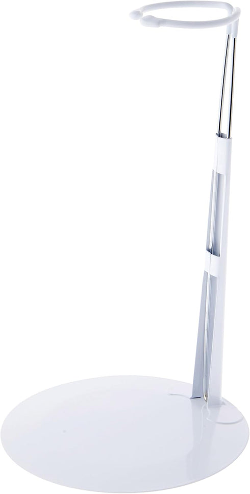 Bard's White Adjustable Doll Stand, fits 18 to 22 inch Dolls, waist width adjusts from 1.875 to 3 inches