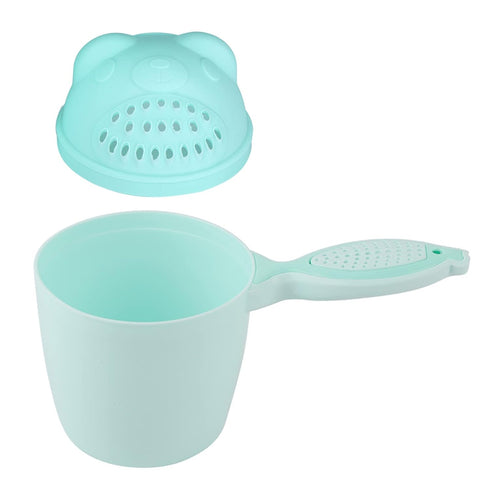 Dioche Baby Bath Cute Baby Shampoo Cup with Fish Handle - Safe PP Material, Eye Protection for Kids, Easy Clean