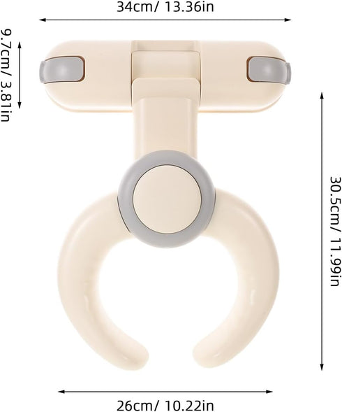 HONITANO 6-36 Baby Bath Support Stand Shower - Wall-Mounted Baby Shower Stand with Strong Suction Cups - Foldable
