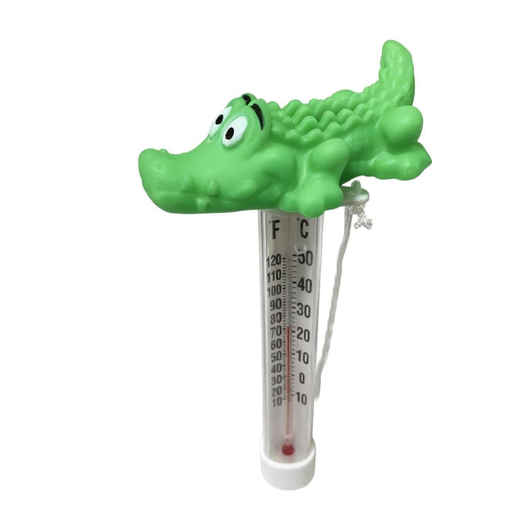 Generic Floating Pool Thermometer - 27.5x9x5.5cm Pool Temperature Gauge, Crocodile Shape Bath Temperature