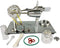 Qing Shuang Stirling Engine Steam Engine Physics Experiment, Educational Toy Generator with Colorful LED