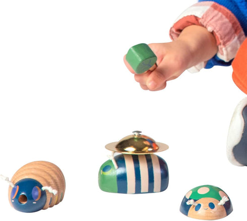 Manhattan Toy Folklore Bug Quartet, 4-Piece Musical Wooden Toy Set for Toddlers