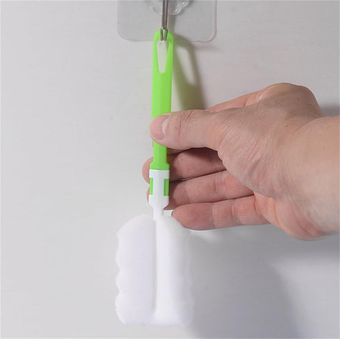 3PCS Bottle Brush, Long Sponge Bottle Cleaning Brushes, Baby Bottle Cleaner Brush, Nipple Brush, Blue, Green, Pink