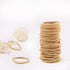 100 Pcs Baby Hair Ties, Gold Hair Bands for Thin Hair, No Metal Ponytail Holder for Kids
