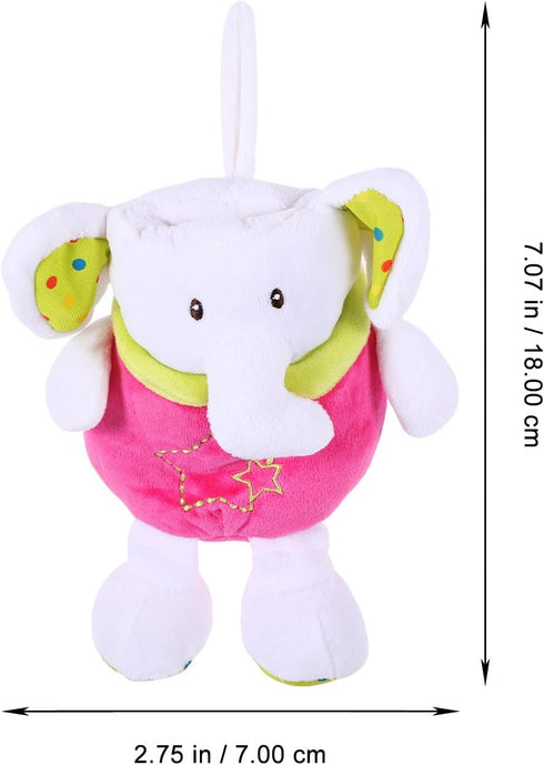 TOYANDONA Insulated Bottle Cover with Plush Stuffed Elephant Sleeve Portable Feeding Bottle Warmer Bag Soft Protective