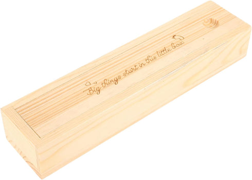 Homoyoyo Pregnancy Test Keepsake Box Lid Elegant Wooden Organizer for Women Announcement