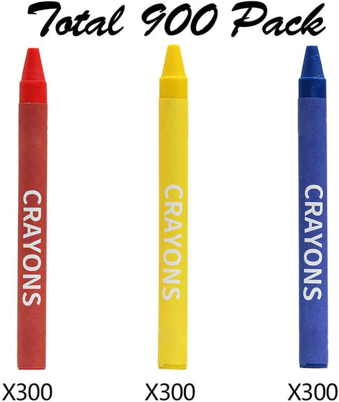 Pack, 3 300 Packs, 900 Count Madisi Crayons Bulk Regular Size, Colors