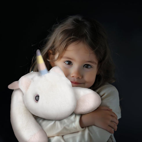 NiuniuDaddy 20" Unicorn Weighted Stuffed Animal Plush Toy, Large Pillowfort Body Pillow for Kids and Adults